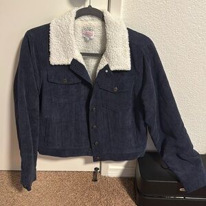 NWOT Corduroy jacket with inner lining Sz L